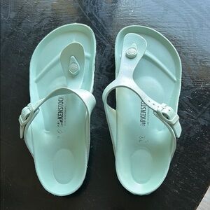 Birkenstock Women’s Gizeh EVA Slide Sandals in Surf Green Size 39 (US Size 8.5)